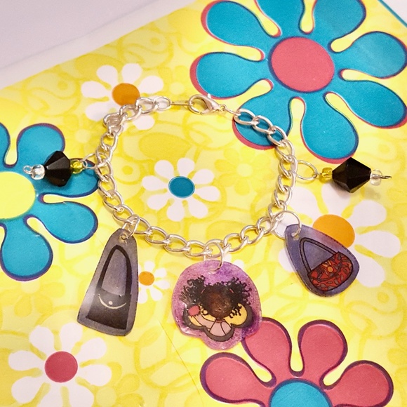 Groovy Girls Shrinkalicious Doll and Purse Charm Beaded Chain Bracelet - Picture 1 of 7